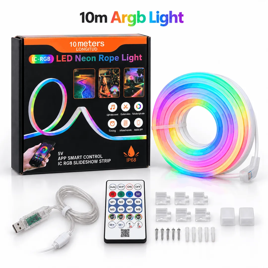 10M ARGB Neon Rope Light – App & Remote Control(original)